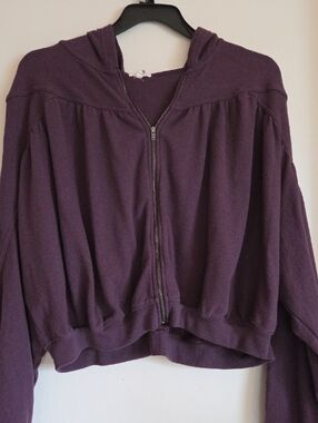 aerie Plum Zip Hoodie